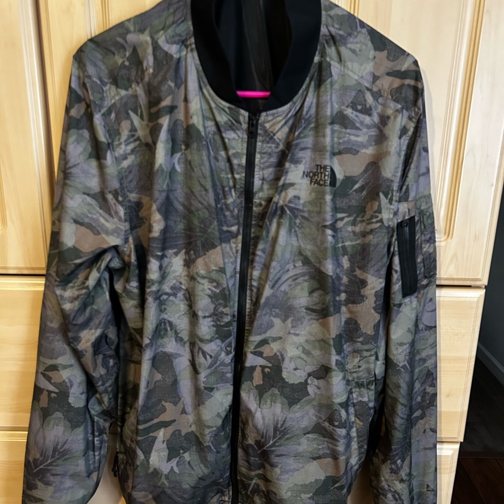 The North Face Green and Black Bomber Jacket